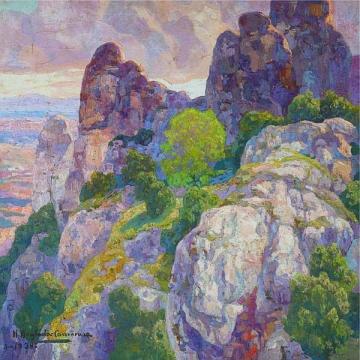 Montserrat Artwork by Hermen Anglada Camarasa