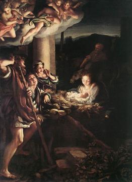 Nativity (Holy Night) Artwork by Correggio