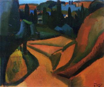 Landscape near Martigues Artwork by Andre Derain