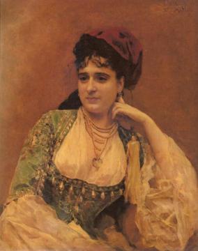 Portrait Of A Lady Artwork by Raimundo de Madrazo y Garreta