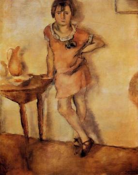Young Girl in a Dress Artwork by Jules Pascin