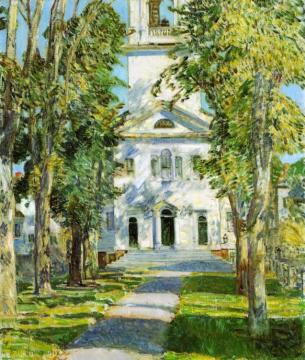 The Church At Gloucester Artwork by Frederick Childe Hassam