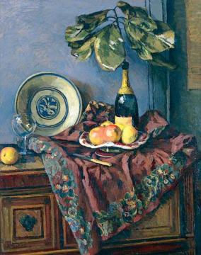 Empty Champagne Bottle Artwork by Duncan Grant