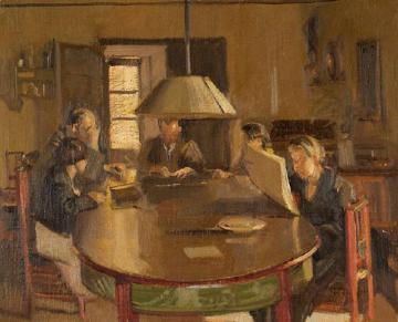 Escena Interior Artwork by Salvador Tuset Tuset