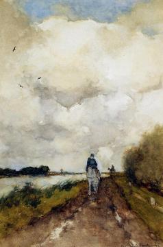 Horseman On Path Near Noorden Artwork by Johan Hendrik Weissenbruch