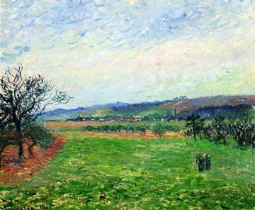 The Coast at Gisors, Grey Weather Artwork by Camille Pissarro