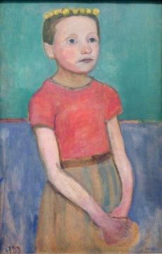 Portrait of a 12-year-old Italian girl Artwork by Paula Modersohn-Becker