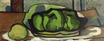 Green Apples Artwork by Georges Braque