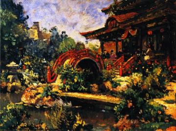 Japanese Tea Garden Artwork by Colin Campbell Cooper