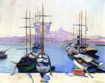 The Port of Marseille Artwork by Charles Camoin