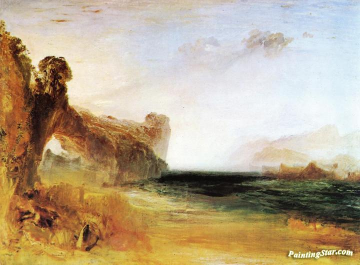 Rocky Bay with Figures Artwork by Joseph Mallord William Turner