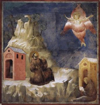Legend Of St Francis: 19. Stigmatization Of St Francis (upper Church, San Francesco, Assisi) Artwork by Giotto di Bondone