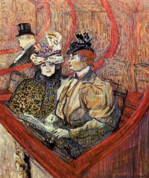 The Grand Tier Artwork by Henri de Toulouse-Lautrec