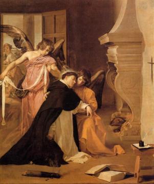 The Temptation Of St. Thomas Aquinas Artwork by Diego Velazquez