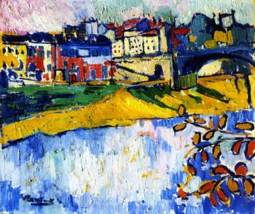 The Harbor At Chatou Artwork by Maurice De Vlaminck