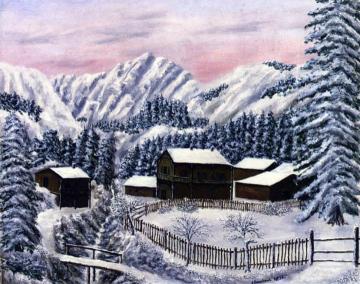 Landscape in the Snow Artwork by André Bauchant