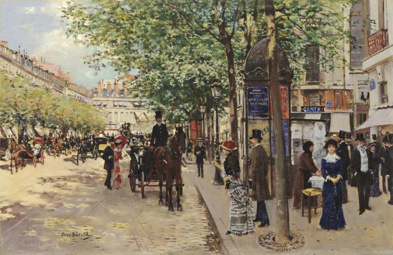 Paris Street Scene Artwork by Jean Georges Beraud