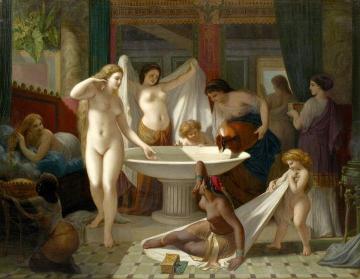 Jeunes Femmes Au Bain Artwork by Henri Pierre Picou