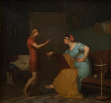 Papirius And His Mother (papirius Og Hans Moder) Artwork by Nicolai Abraham Abildgaard