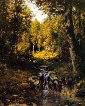 Pool In The Woods Artwork by Alexander Helwig Wyant