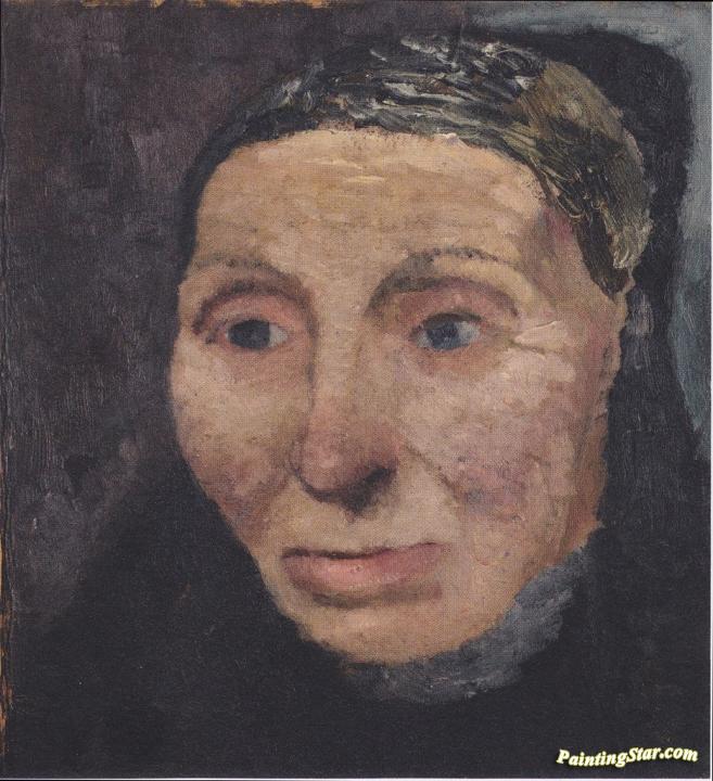 Head of a Peasant Woman Artwork by Paula Modersohn-Becker