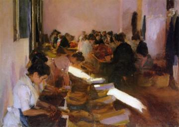 Encajonando Pasas, Javea Artwork by Joaquin Sorolla y Bastida