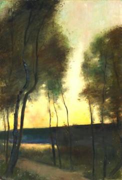 Autumn Mood On Grunewaldsee Artwork by Lesser Ury