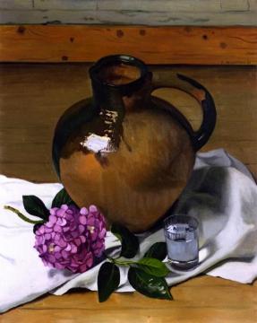 Jug And Hydrangea Artwork by Felix Vallotton