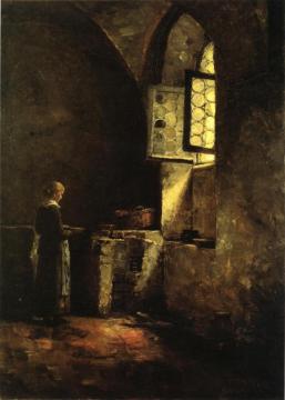 A Corner In The Old Kitchen Of The Mittenheim Cloister Artwork by Theodore Clement Steele