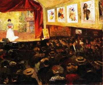 The Cafe-Concert Artwork by Louis Abel-Truchet