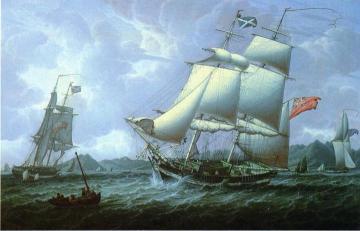 British Schooners Artwork by Robert Salmon