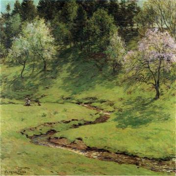 Blossom Time Artwork by Willard Leroy Metcalf