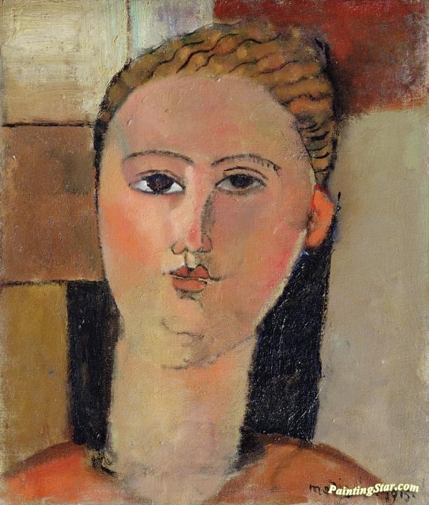 Girl with Red Hair Artwork by Amedeo Modigliani