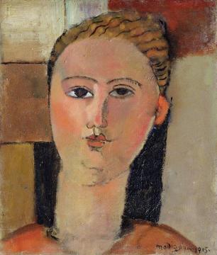 Girl with Red Hair Artwork by Amedeo Modigliani