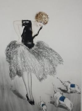 Elephants Artwork by Louis Icart