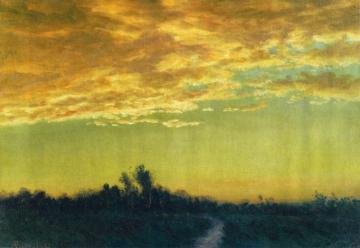 Twilight over the Path Artwork by Albert Bierstadt