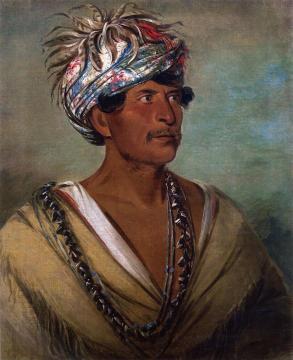 Tuch-ee, A Celebrated War Chief Of The Cherokees Artwork by George Catlin