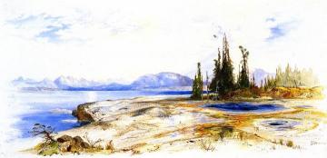 Yellowstone Lake Artwork by Thomas Moran