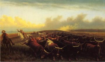 Cattle Drive No. 1 Artwork by James Walker