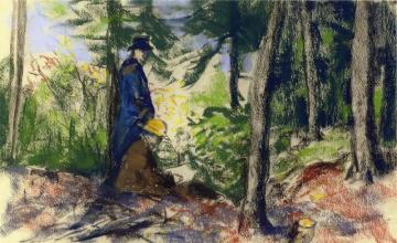 Sketchers In The Woods Artwork by Robert Henri