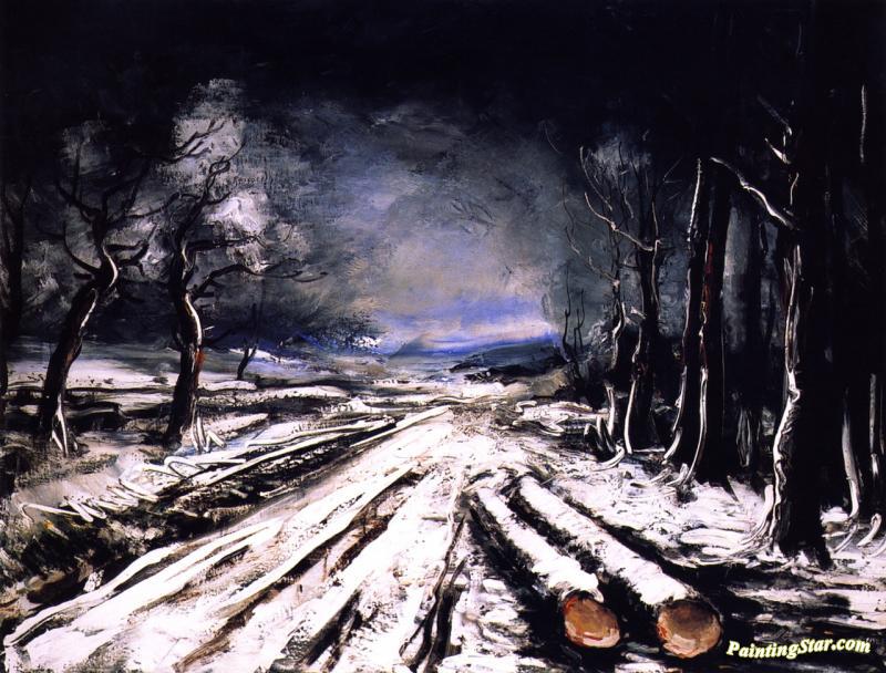 Road In The Snow Artwork by Maurice De Vlaminck