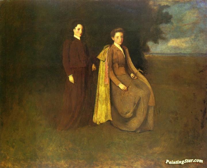 The Thomas Sisters Artwork by George de Forest Brush