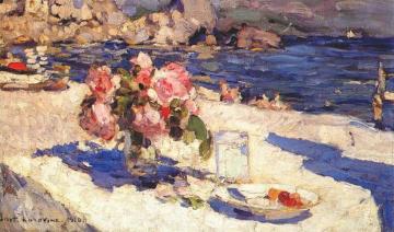 On a Sea Shore Artwork by Constantin Alexeevich Korovin