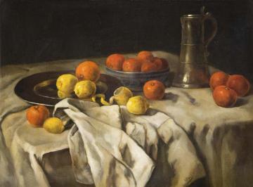 Fruit still life Artwork by Carl Eduard Schuch