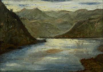 Lago di Lecco Artwork by Giovanni Segantini