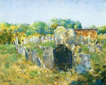 Colonial Graveyard at Lexington Artwork by Frederick Childe Hassam