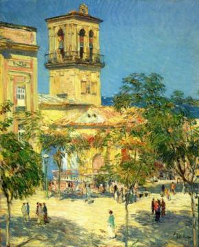 Street of the Great Captain, Cordoba Artwork by Frederick Childe Hassam