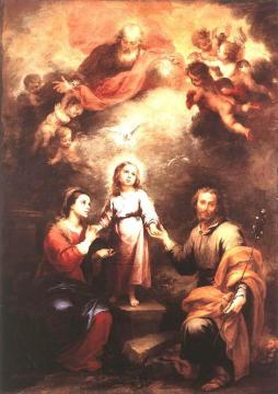 The Two Trinities Artwork by Bartolomé Esteban Murillo