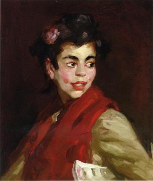 Newsgirl, Madrid, Spain Artwork by Robert Henri