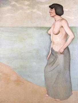 Standing Nude Artwork by Felix Vallotton